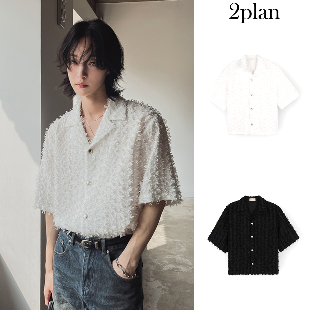 【2plan】Foris Tweed Crop Jacket