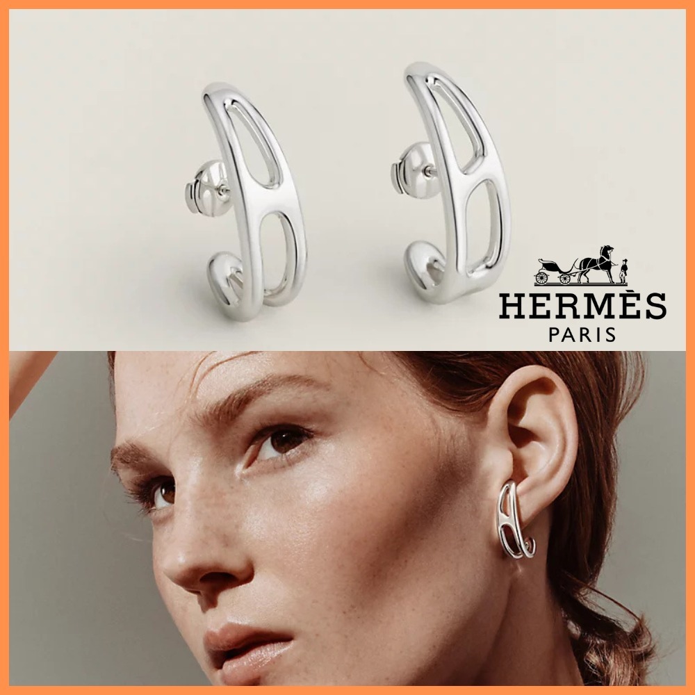 大人のロックテイスト【HERMES】シェーヌダンクル パンク ピアス