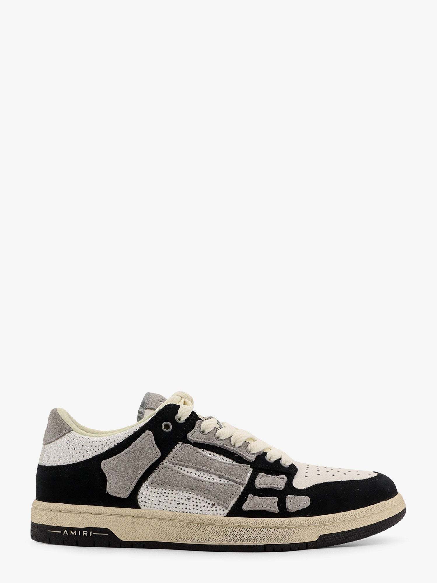 スニーカー AMIRI Crystal skel top low leathersuede sneakers