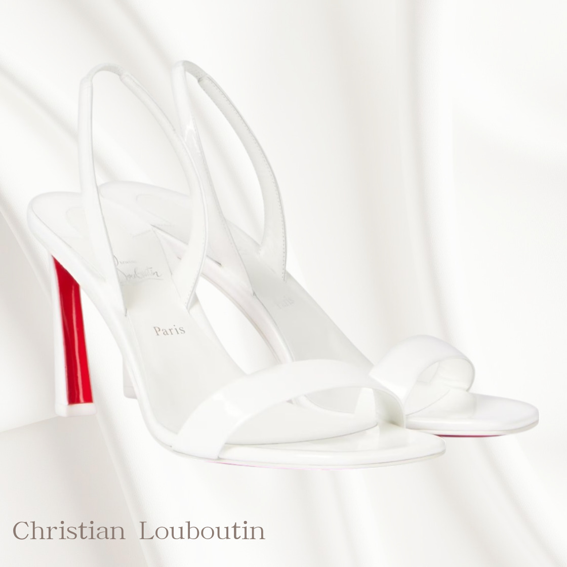 【Christian Louboutin】上品♪パテントレザーサンダル