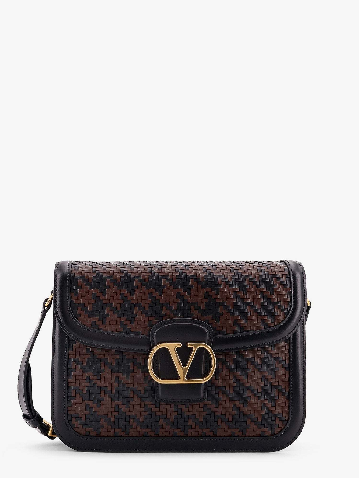 ショルダーバッグ VALENTINO GARAVANI 9TO5 woven leather shoulder bag