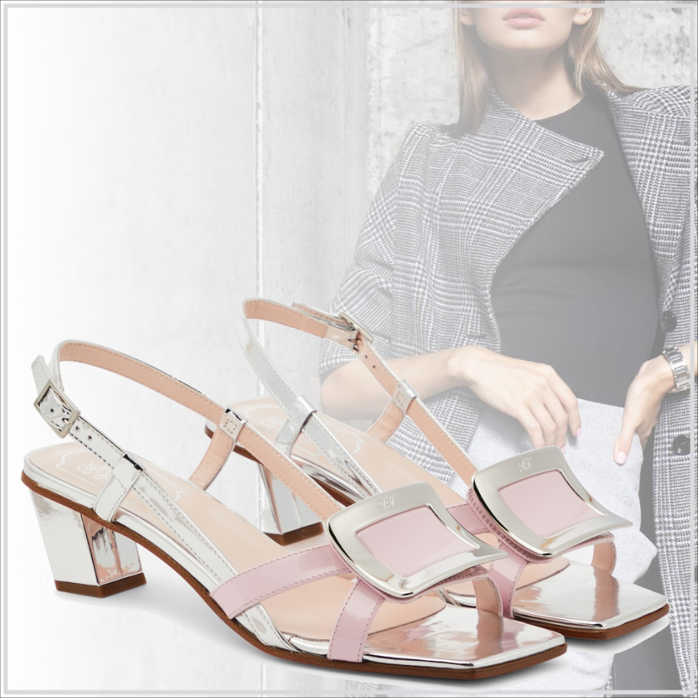 一目惚れ級【Roger Vivier】パテントレザーサンダル