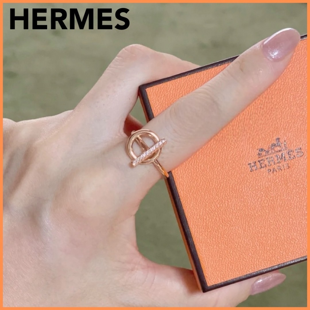 洗練されたデザイン♪【HERMES】Echappee Hermes リング 指輪 PM