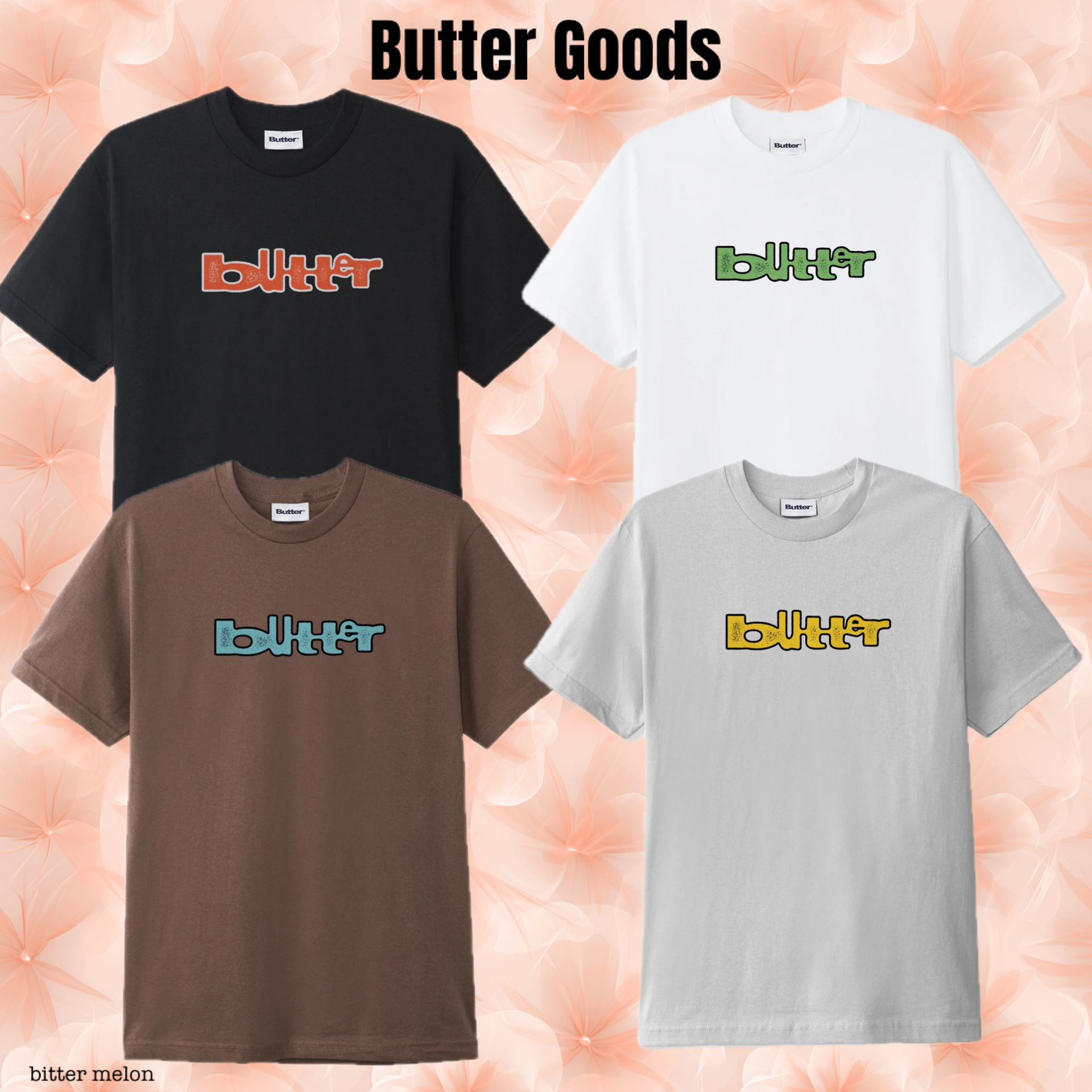 残りサイズわずか!! Butter Goods ★ Warped Tee 半袖 Tシャツ