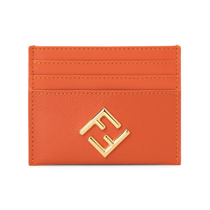 FFダイヤモンド財布 レザー オレンジ | Fendi