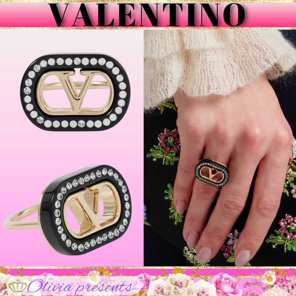 VALENTINO＞＞Vロゴ装飾リング