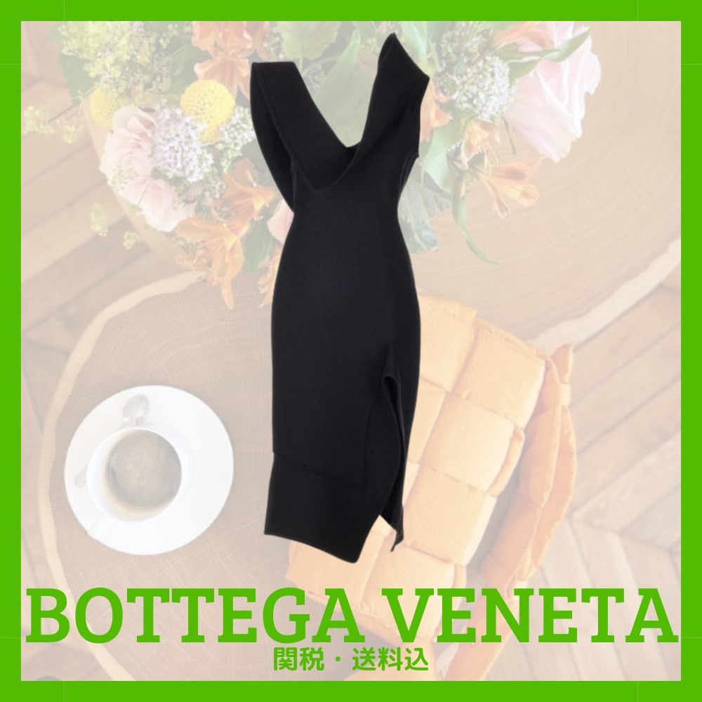 新作☆【Bottega Veneta】コットンミディドレス
