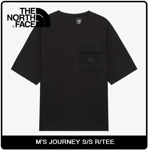【THE NOTRH FACE】 M'S JOURNEY S/S R/TEE‐BLACK