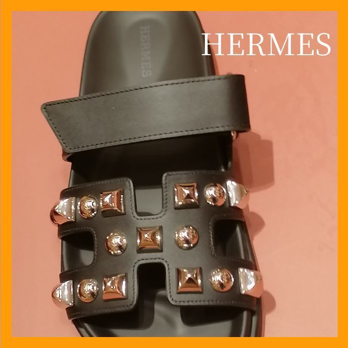 【HERMES 】エルメス サンダル 《シプレ》スタッズ★ロック