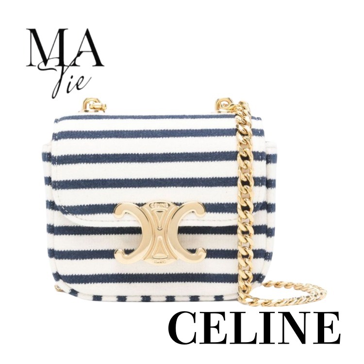 涼し気なマリンカラーが魅力的!!【CELINE】セリーヌ ミニバッグ