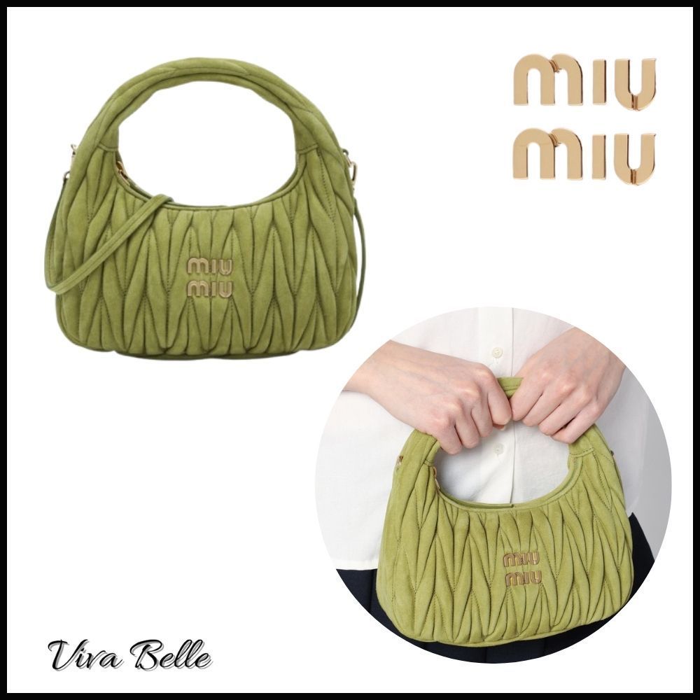【VIP価格!】MiuMiu《ワンダー》スモールバッグ スエード