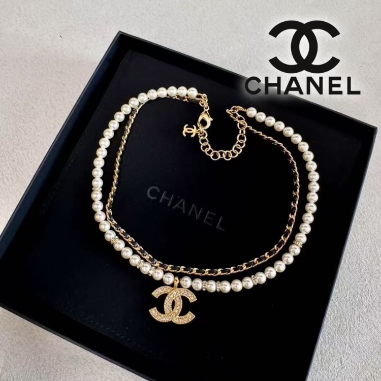 甘辛ミックス★【CHANEL】パール＆チェーン チョーカー