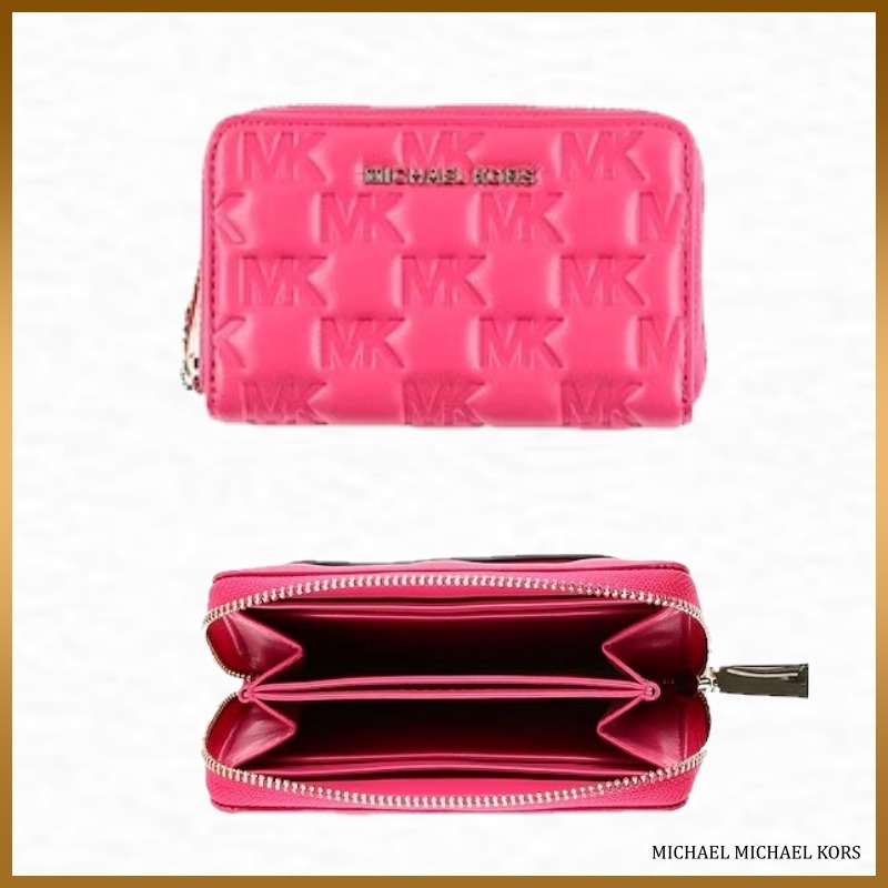 【MICHAEL MICHAEL KORS】ミニ財布 ロゴ ファスナー 無地
