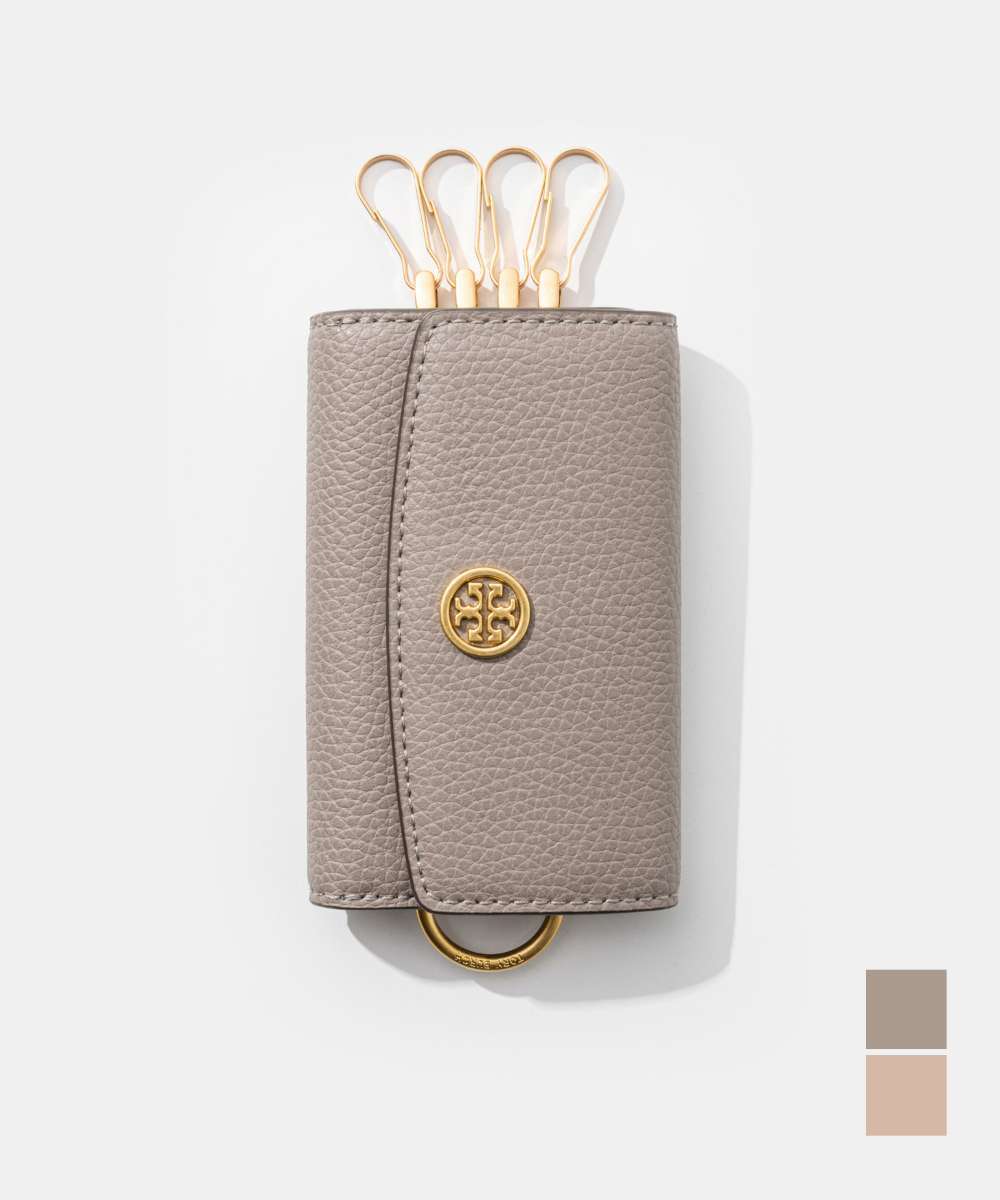 TORY BURCH Robinson PEBBLED KEYCASE 156561 キーケース