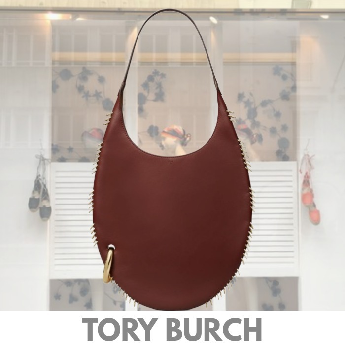 上品で個性的なデザイン♪【Tory Burch】レザーショルダーバッグ