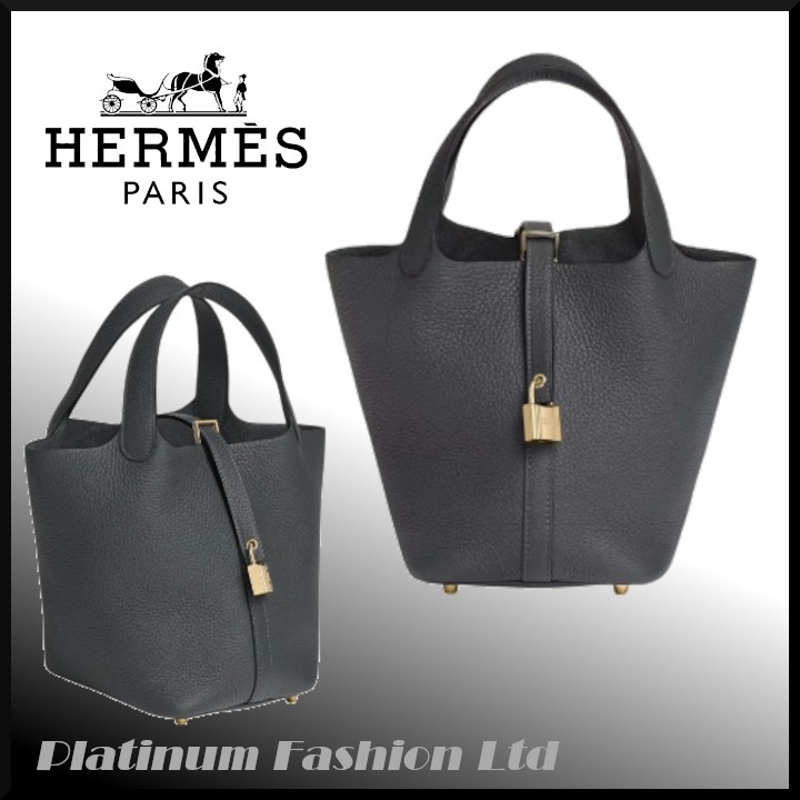 【HERMES】ピコタン Picotin Lock 18 Bag Permabrass Gris Misty