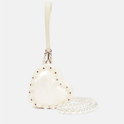 SIMONE ROCHA ハート フェイクパール クラッチ