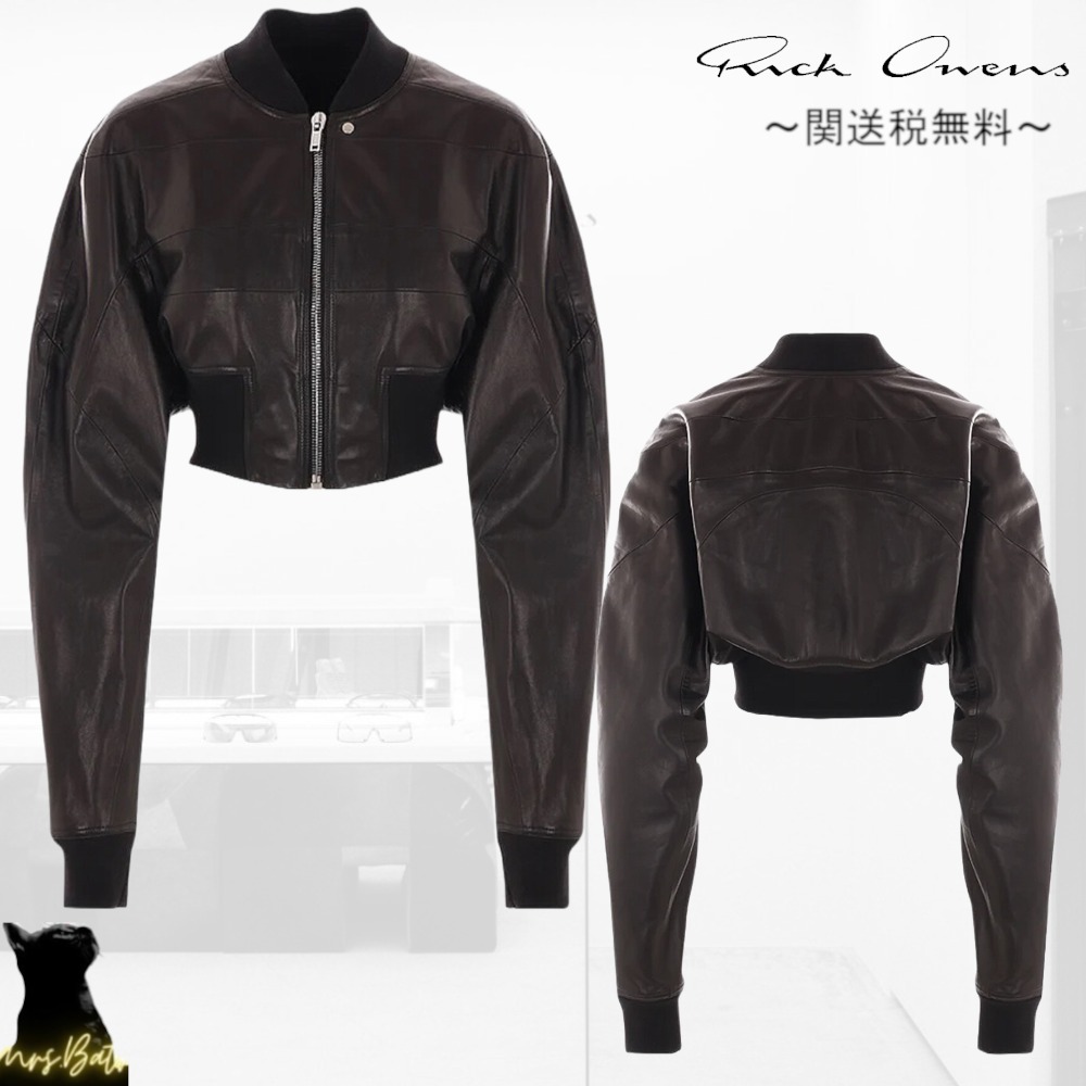 Rick Owens デニムやブーツに ブラック レザージャケット 関送無