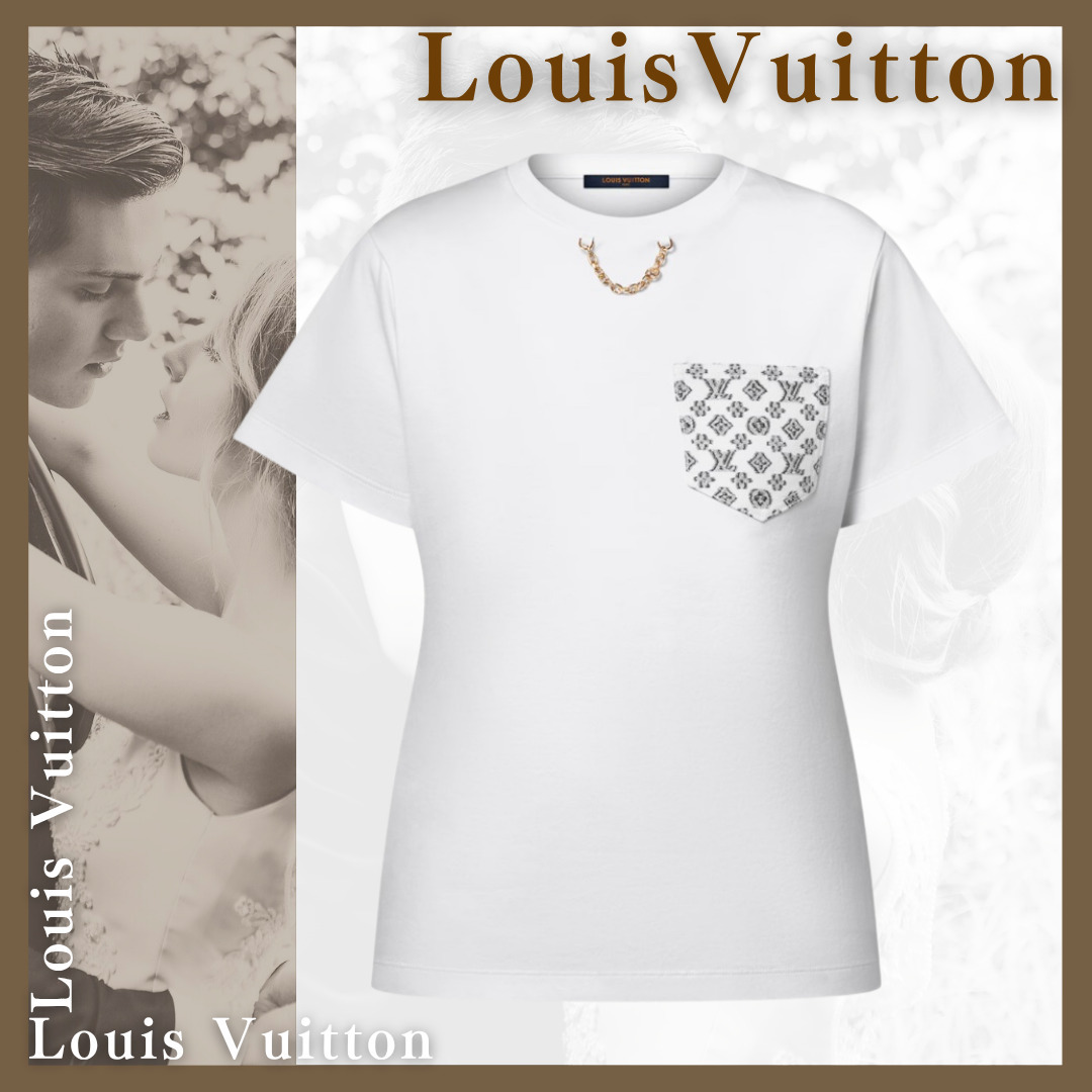 【モノグラム柄ポケットがポイント】◆Louis Vuitton◆Tシャツ