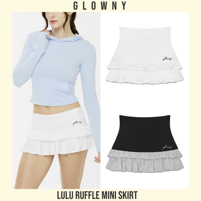 【韓国GLOWNY グロウニー】LULU RUFFLE MINI SKIRT