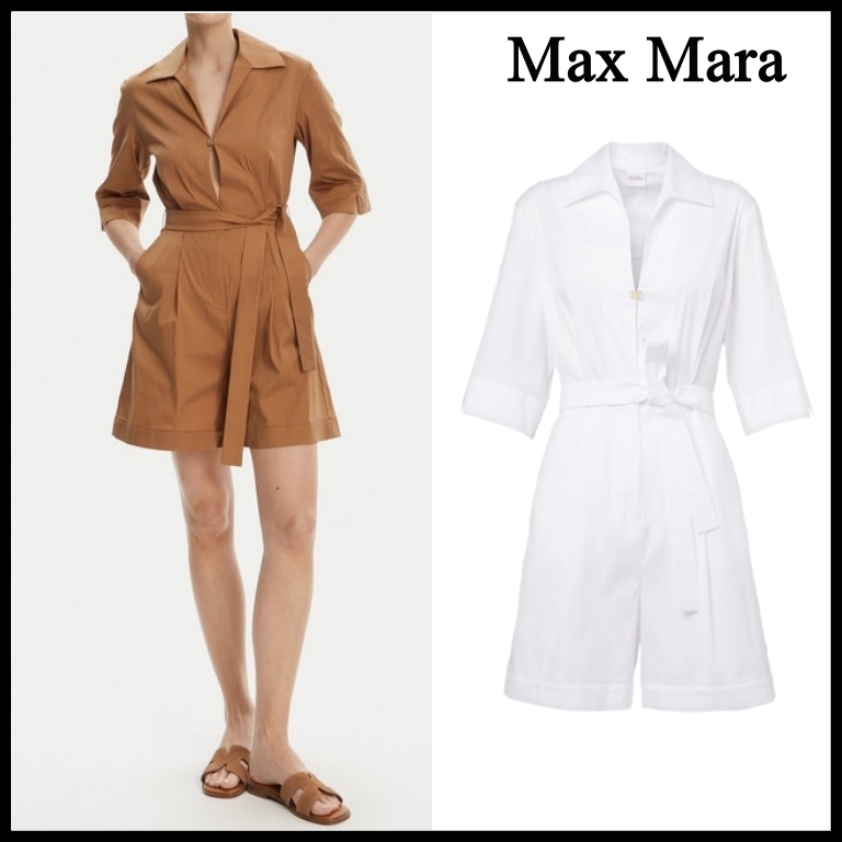 【Max Mara Beachwear】Canard ショート ポプリンジャンプスーツ
