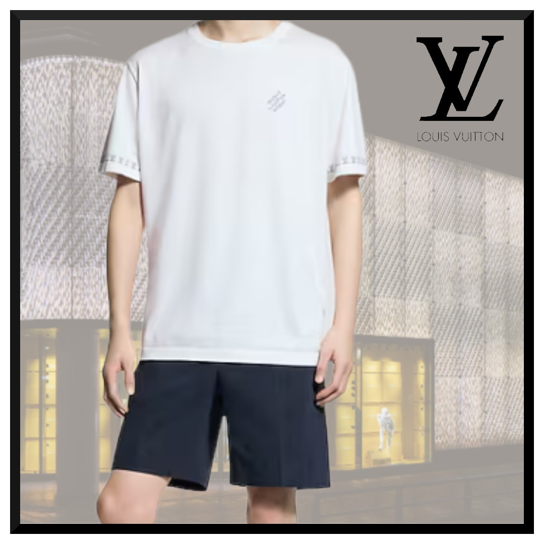 【大人気】【LV】ショートスリーブコットンクルーネック