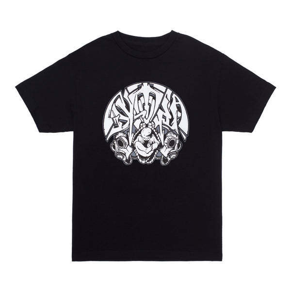 【GX1000】 Dystopia Gas Mask Tee [Black]