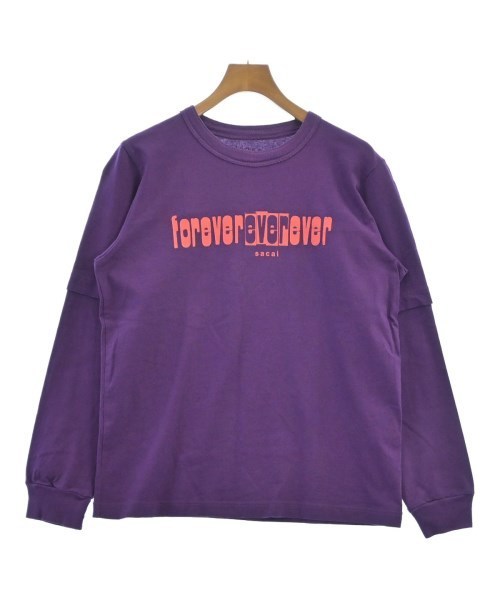 sacai サカイ Tシャツ・カットソー 紫 1(S位) 0303925Y0050