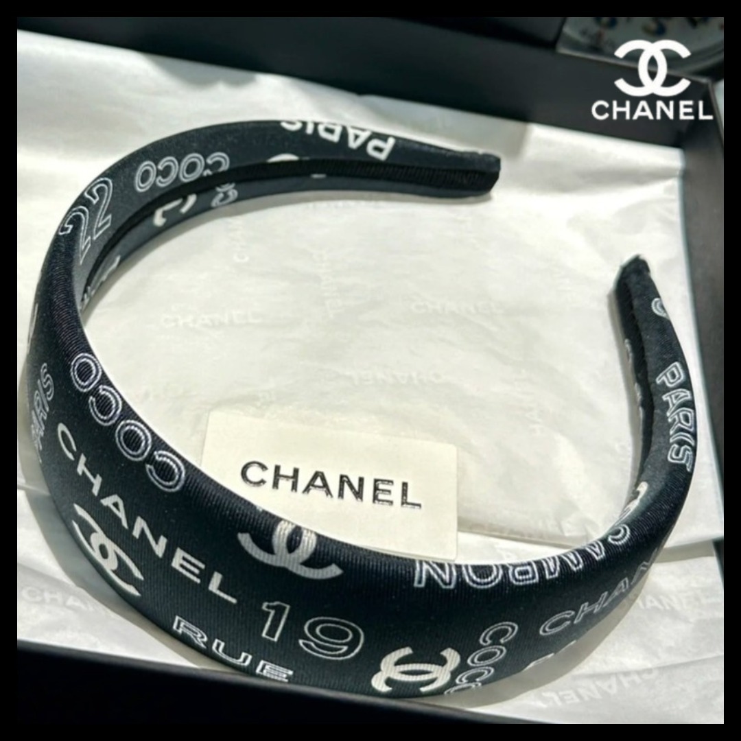 上品な存在感♪ 【CHANEL】 おしゃれ♪ 太目カチューシャ