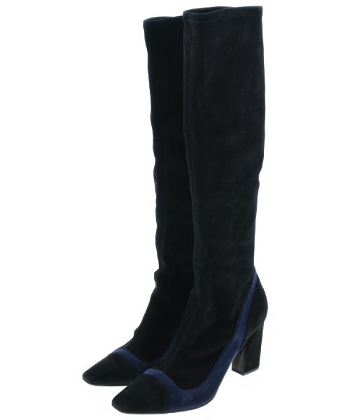 GIORGIO ARMANI ブーツ 黒x紺 4105023D0059