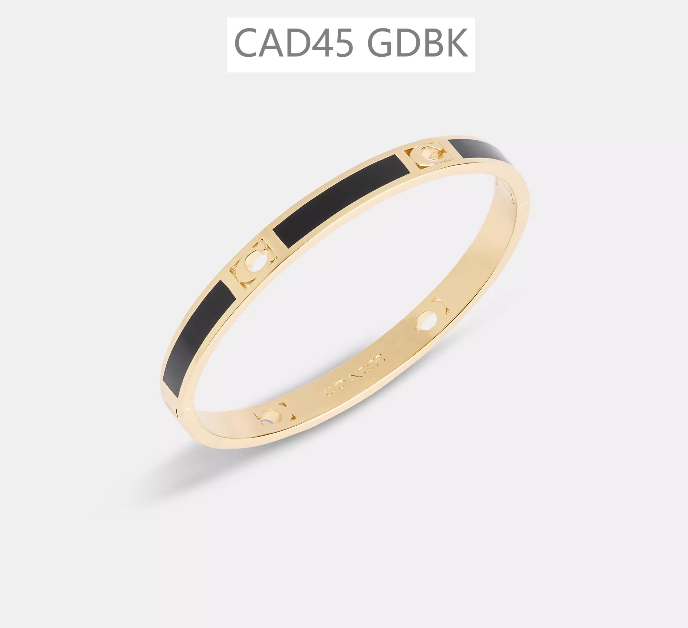《超人気》COACH シグネチャーエナメルバングル CAD45