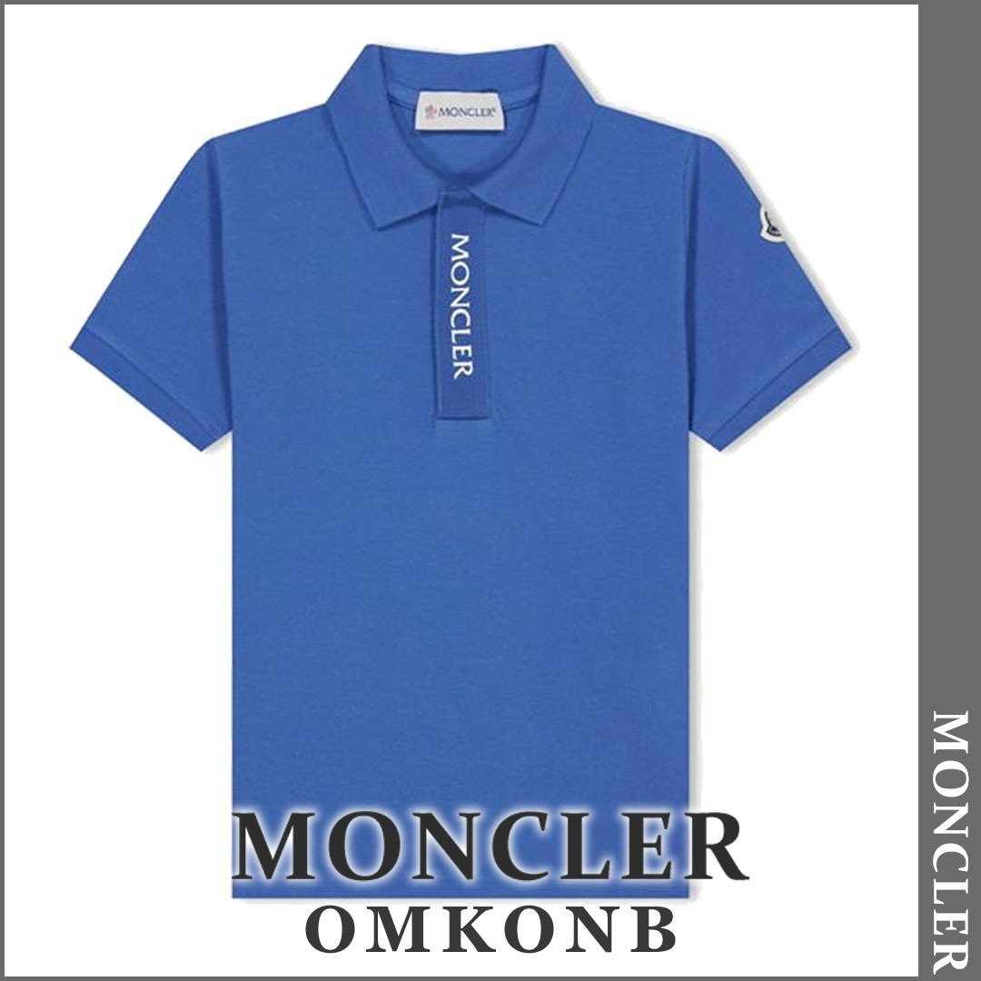 【国内発送・関税込】MONCLER ロゴプレートポロシャツ
