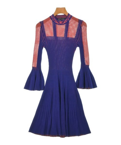 VERSACE ヴェルサーチ ワンピース 紺x赤 38(S位) 4112525Y0001