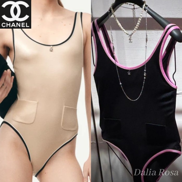 上品♡目を惹く美シルエット【CHANEL】ワンピース水着