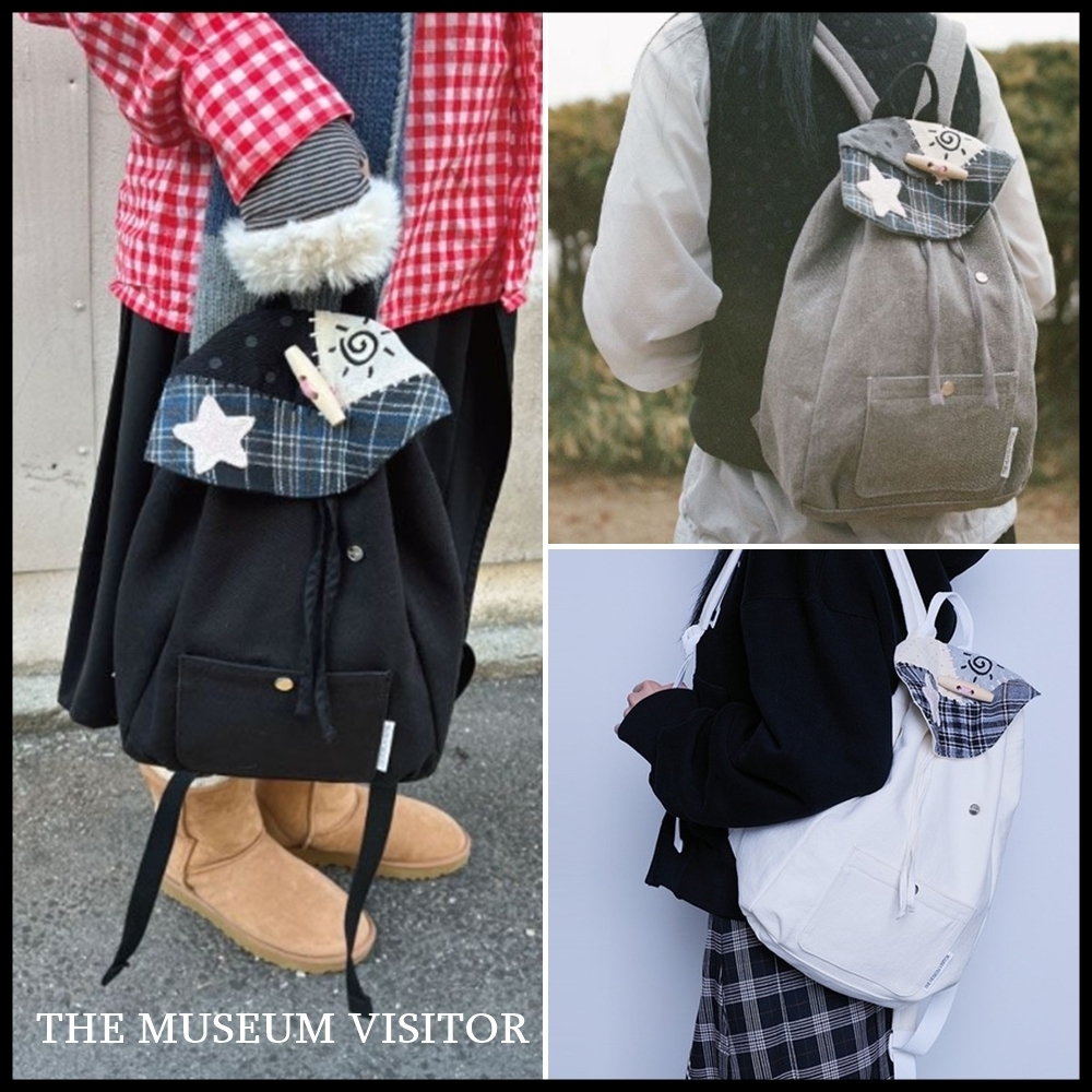 【THE MUSEUM VISITOR】 PATCHWORK STRING MINI BACKPACK