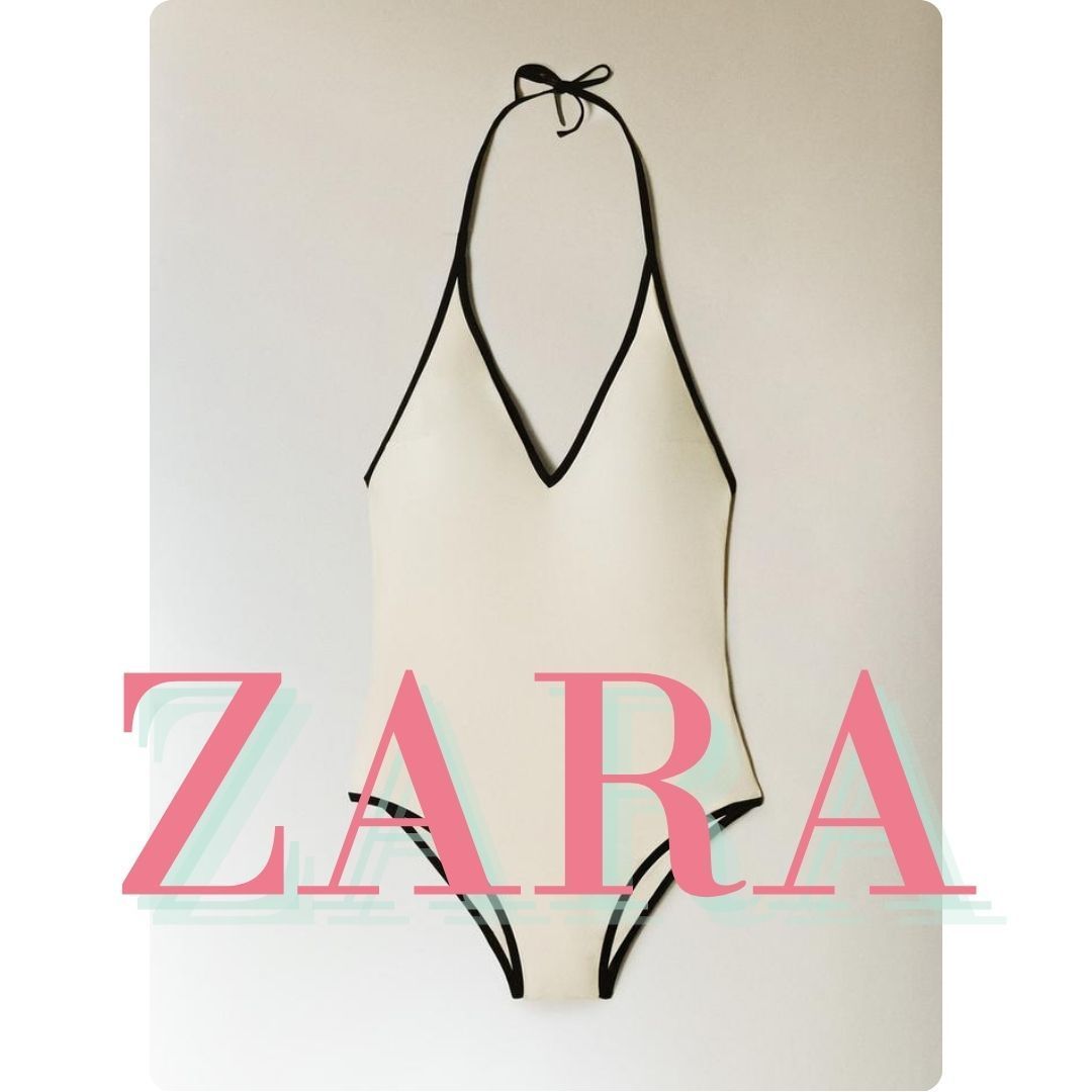 ZARA HOME コントラスト ストラップ ビーチ スイムウェア