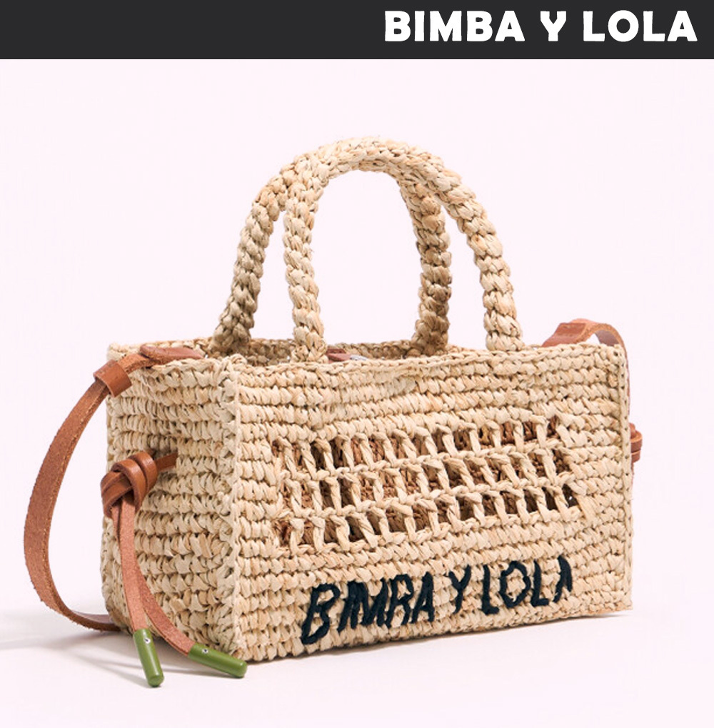 BIMBA Y LOLA■[25SS]スモール ナチュラル ラピアバッグ