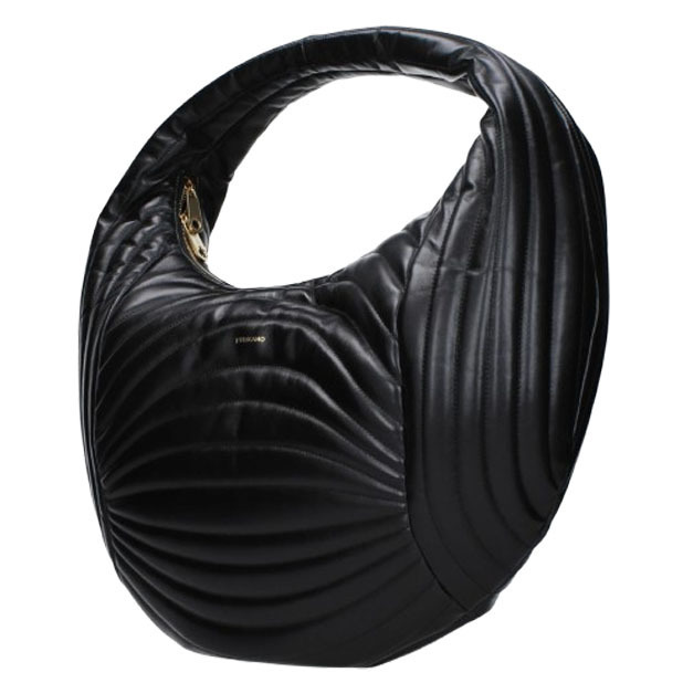【送料関税込】Salvatore Ferragamo - ハンドバッグ レザー 黒