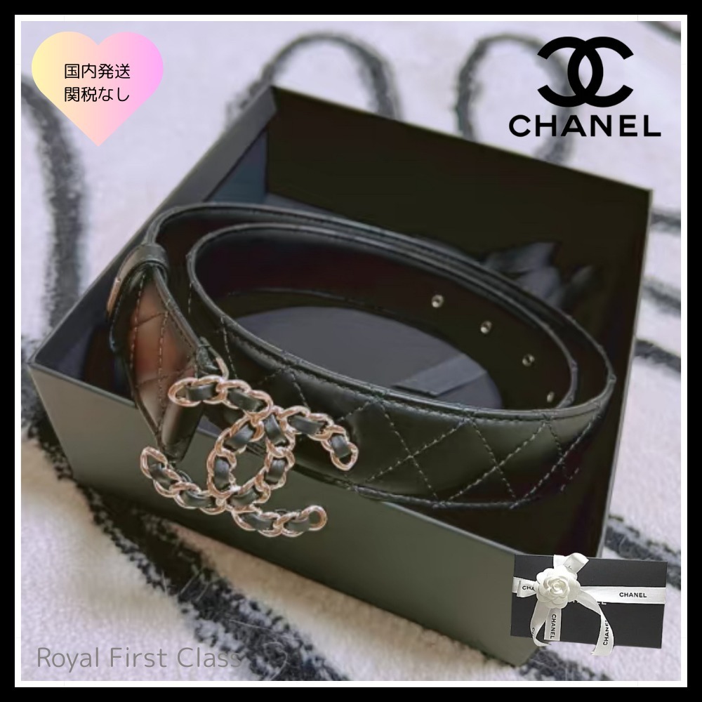 シンプルでかっこいい♡CHANEL シャネル ベルト