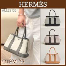 【キャンバス x レザー】HERMES ガーデンパーティ 23 TTPM ミニ