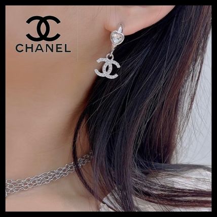 シルバー（銀色）系 CHANEL(シャネル) ピアス(レディース