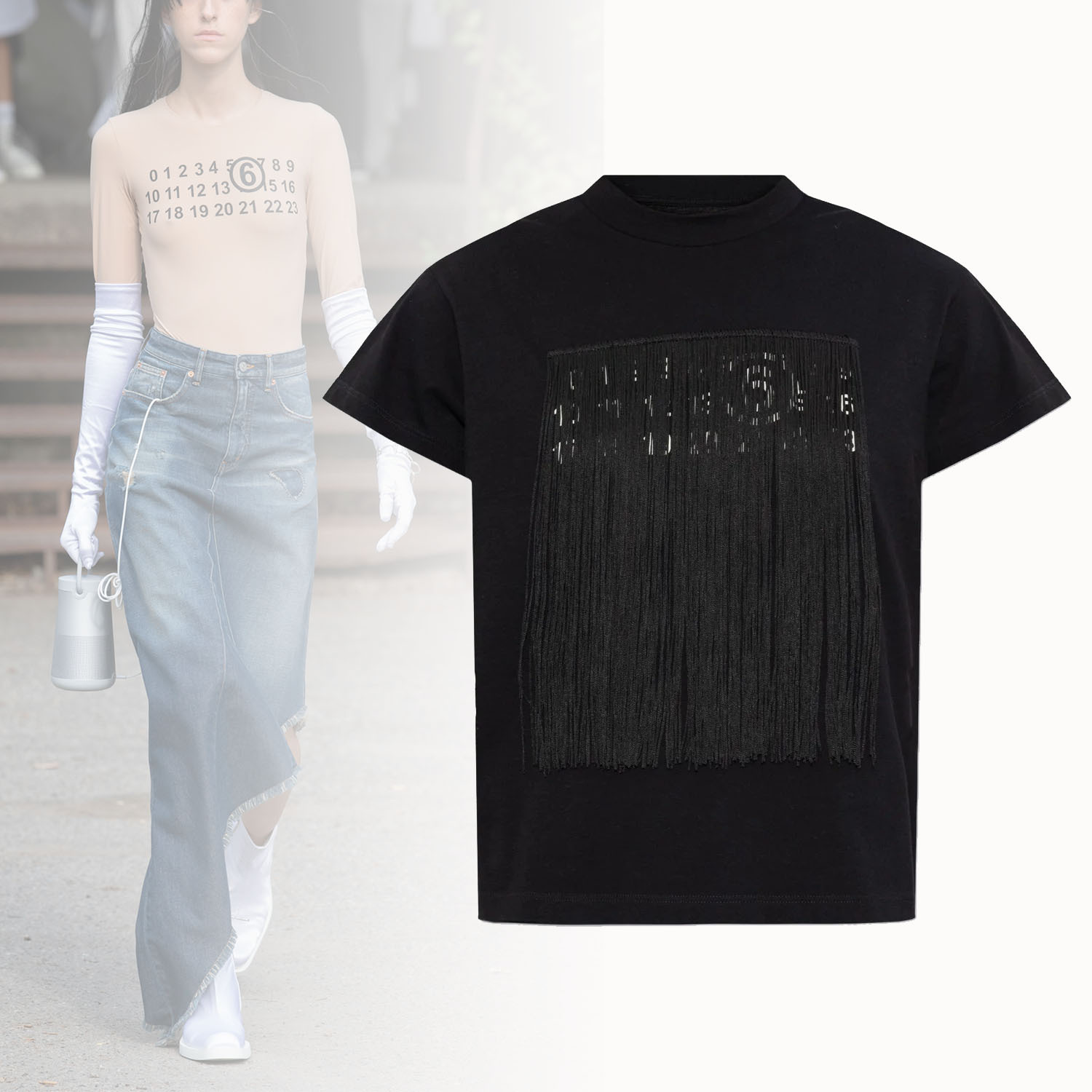 ◆MM6 Maison Margiela◆ ディテール クルーネックTシャツ
