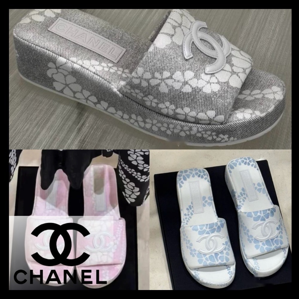 華やかな足元♡ココビーチ＆夏柄★【CHANEL】サンダル