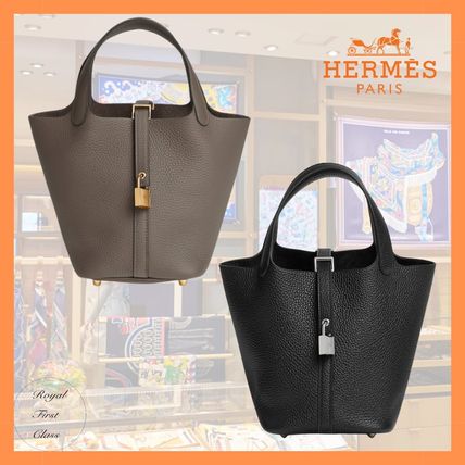 手元に在庫あり HERMES Picotin Lock 18ピコタンロック 黒 関税込み《人気☆》HERMES Picotin Lock 18ピコタンロック 黒