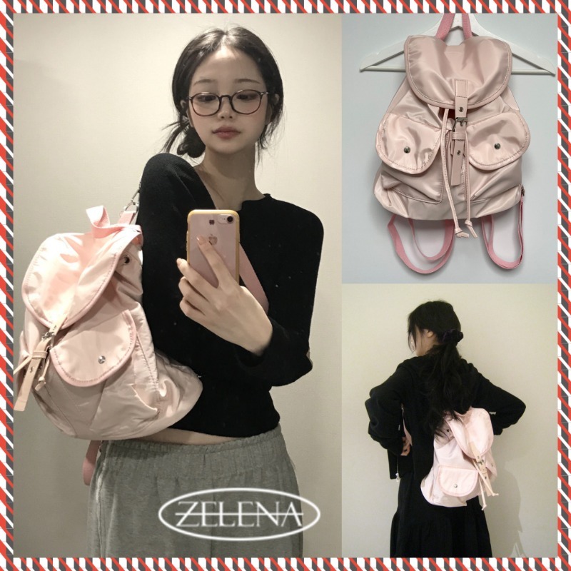 【ZELENA】pink backpack