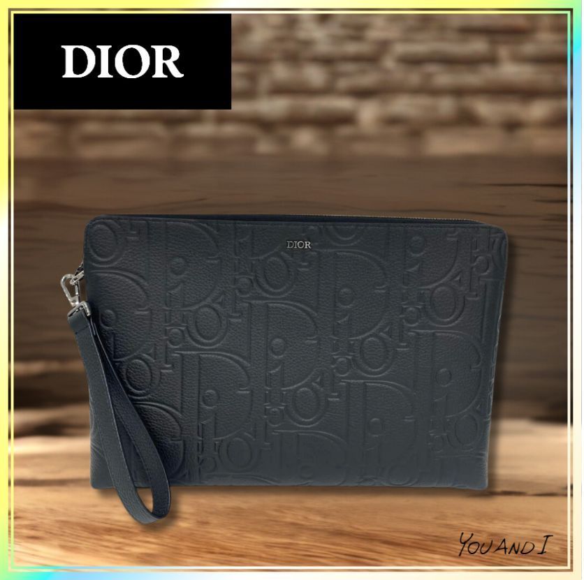 《洗練されたビジネススタイルに》【DIOR】A4ジップポーチ