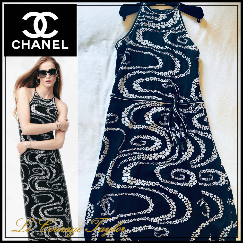 リゾートやビーチシーンに♪【CHANEL】ドレス