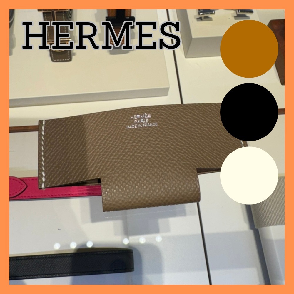 【知的レザー美学】HERMES エルメス カードホルダー ケース