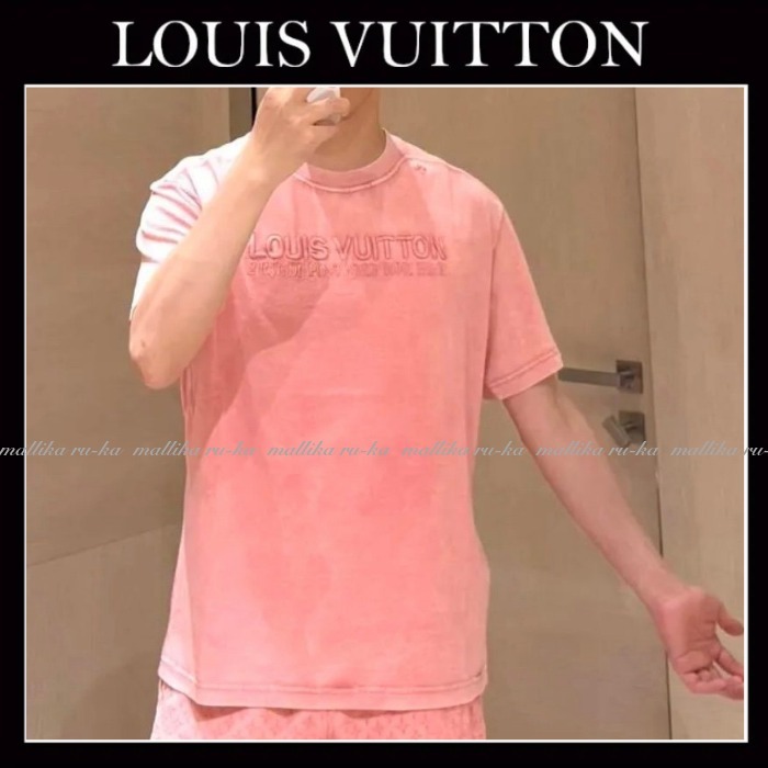 お洒落☆ロゴTシャツ【LOUIS VUITTON】リブウォッシュ