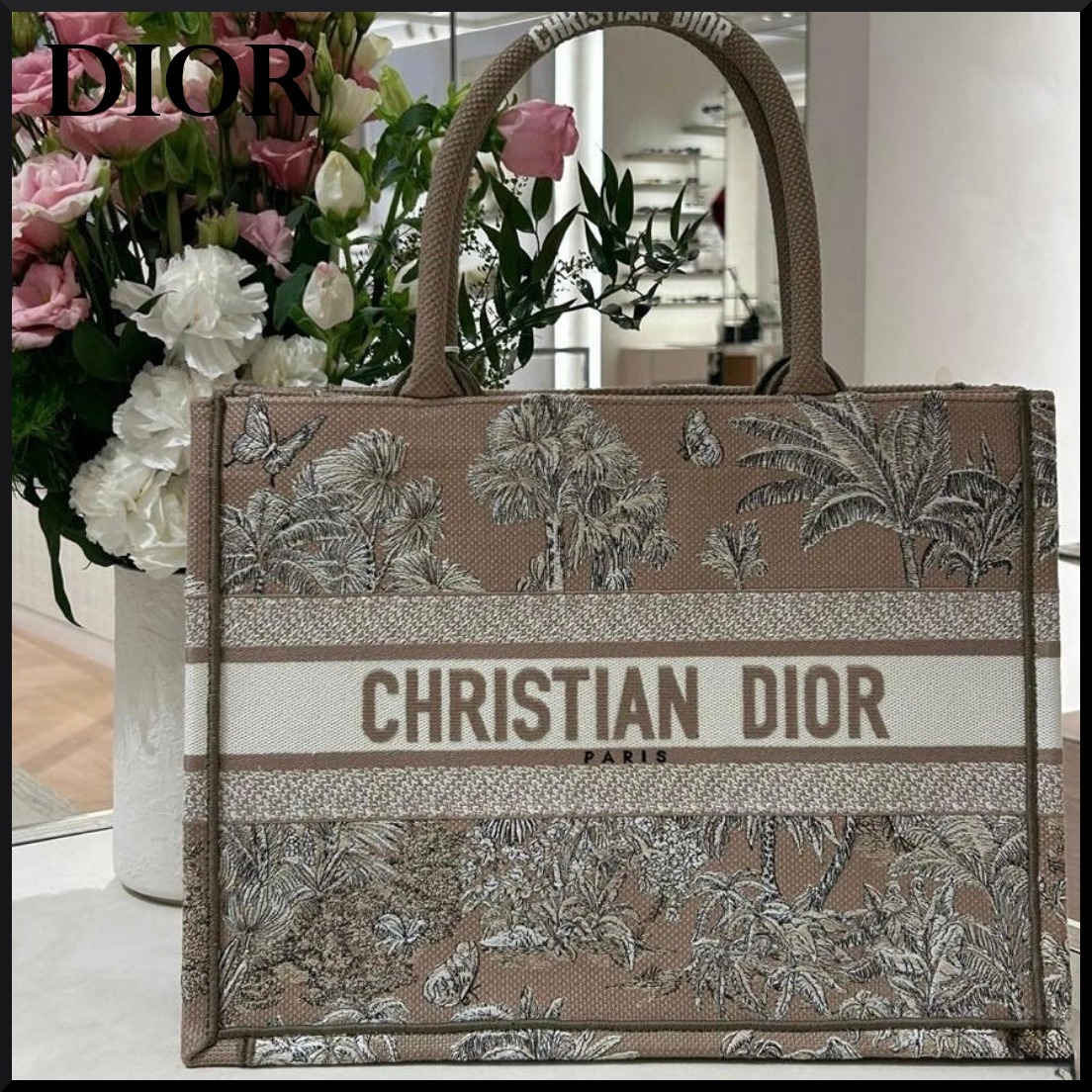 【普段使いに★】Dioriviera Dior Book Tote バッグ ミディアム